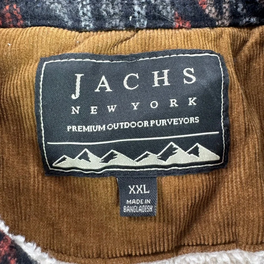 Jachs XXL Southwestern Wool Blend Sherpa Lined Shirt Jacket Shacket *FLAW